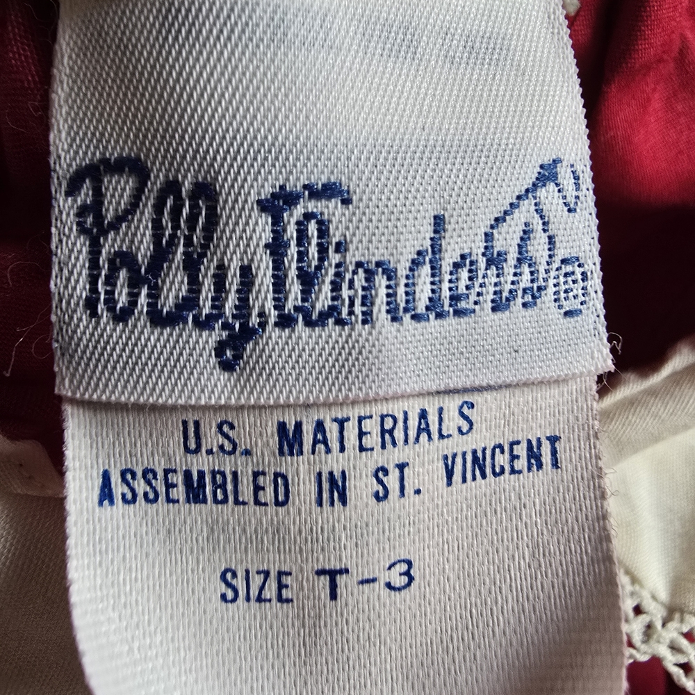 Vintage Poly Flinders Adorable Red Plaid Girls 3T  Casual Dress Christmas Clean - Picture 2 of 8